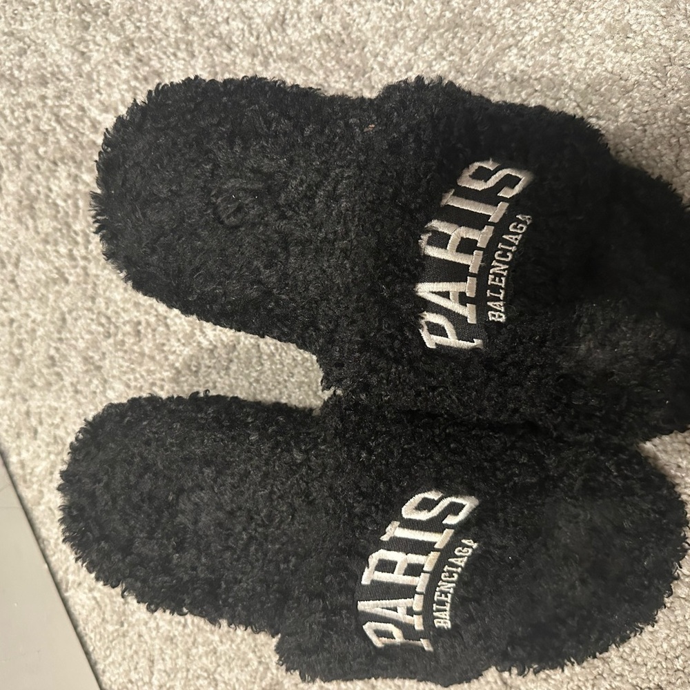 Balenciaga Black Fleece Heels